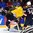 HELSINKI, FINLAND - DECEMBER 28: Sweden's Andreas Englund #6 collides with USA's Matthew Tkachuk #7 in front of the net during preliminary round action at the 2016 IIHF World Junior Championship. (Photo by Matt Zambonin/HHOF-IIHF Images)

